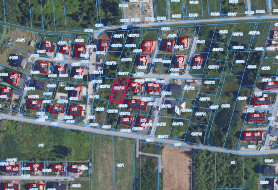 Działka pod dom 6,16 ar + udział – Kraków Dębniki, Skotniki, ul. Trockiego