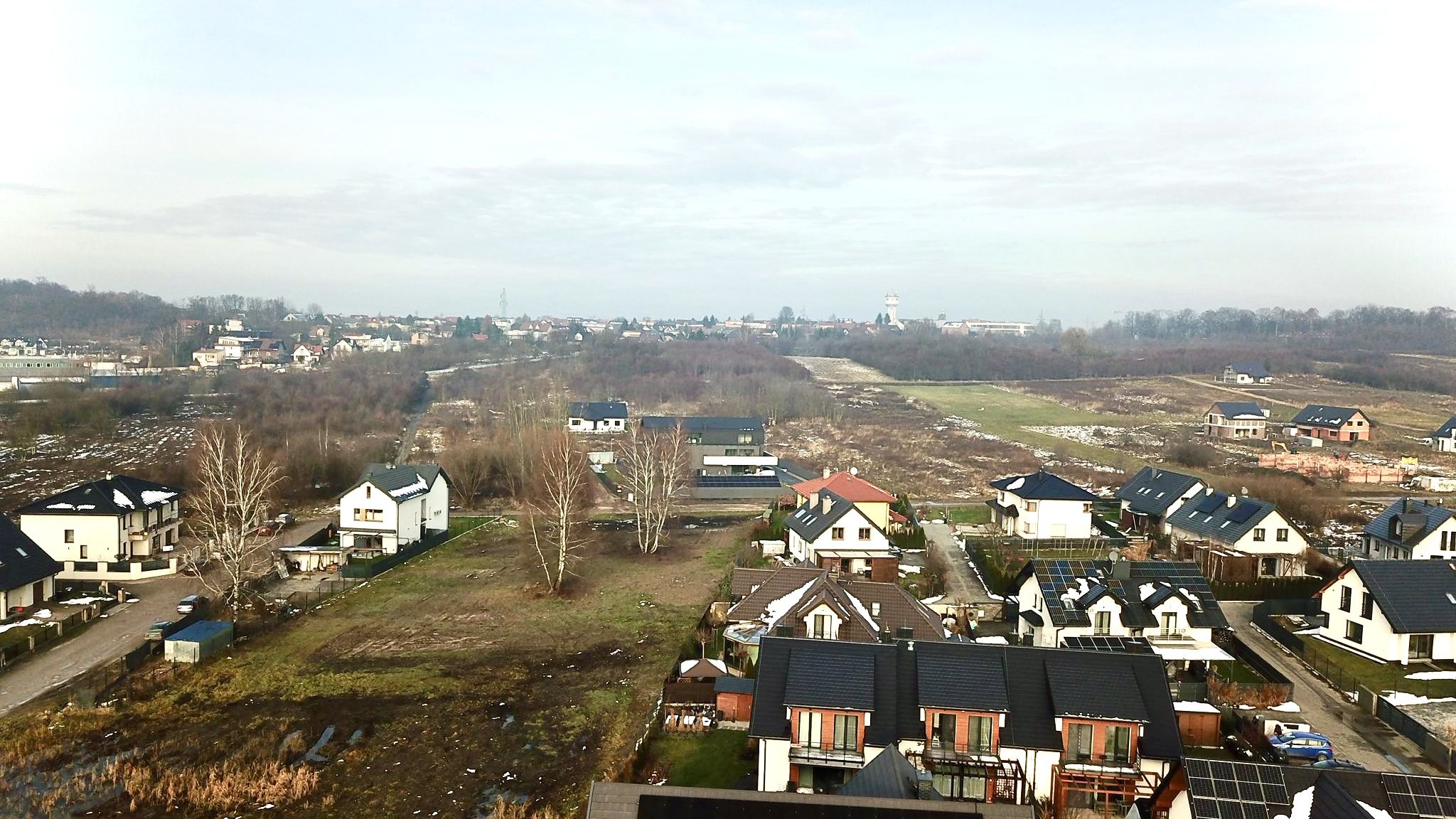 Działka pod dom 6,16 ar + udział – Kraków Dębniki, Skotniki, ul. Trockiego