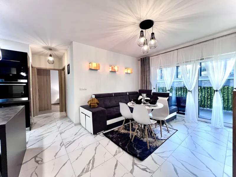 NOWOCZESNE MIESZKANIE PREMIUM 56 m2 Z BALKONEM – CITY YES, NOWOHUCKA, 2022 ROK, RECEPCJA, STREFA CHILLOUT