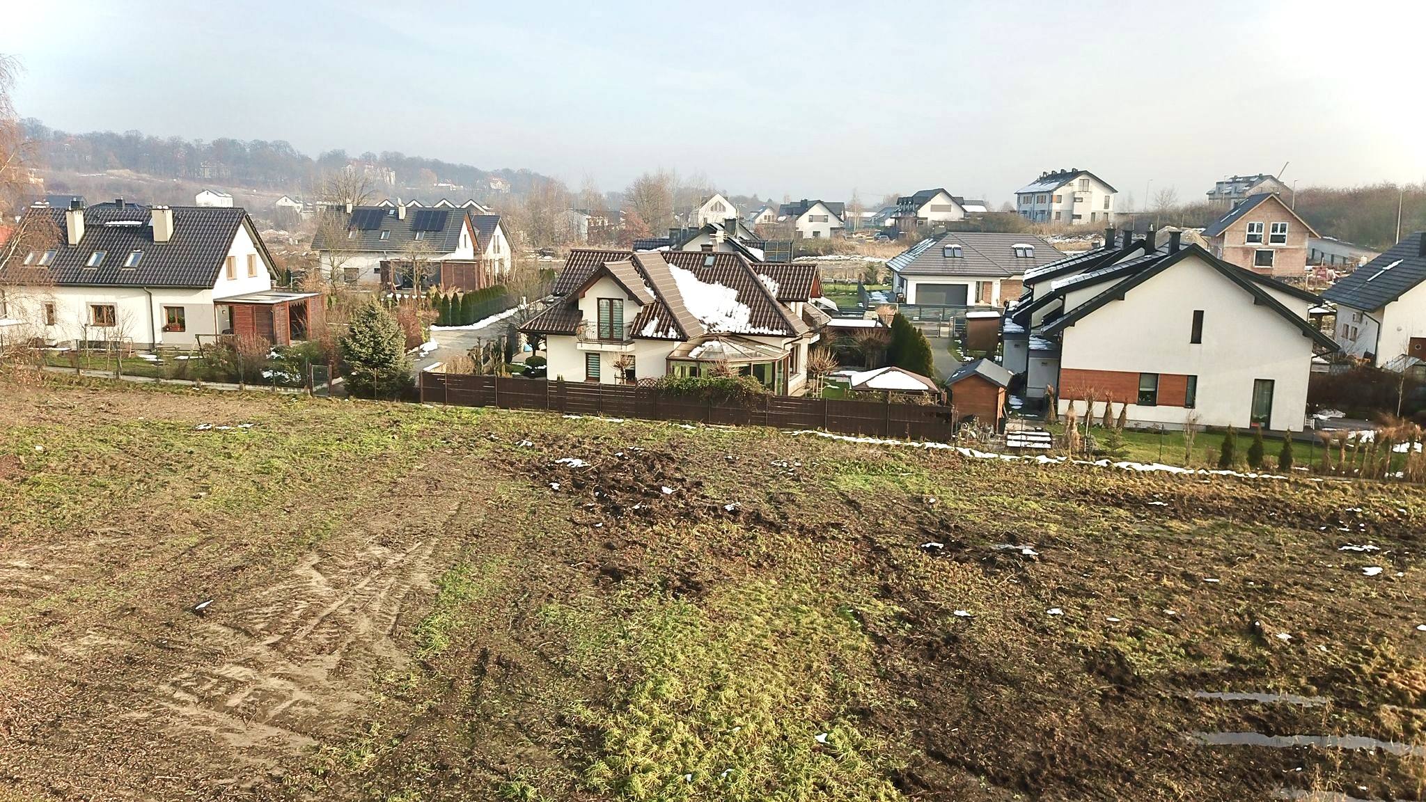 Działka pod dom 6,16 ar + udział – Kraków Dębniki, Skotniki, ul. Trockiego