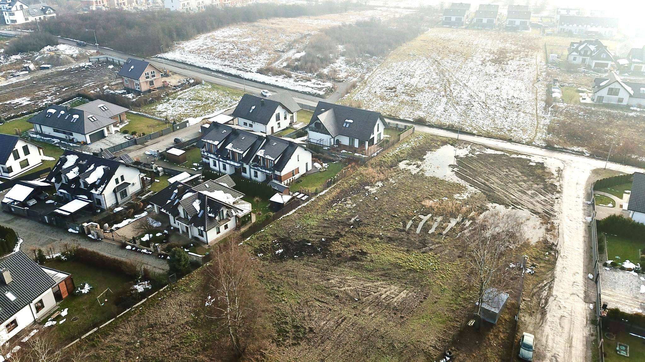 Działka pod dom 6,16 ar + udział – Kraków Dębniki, Skotniki, ul. Trockiego